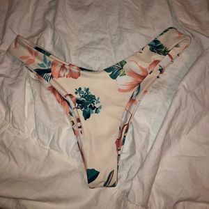 Floral bathing suit bottoms